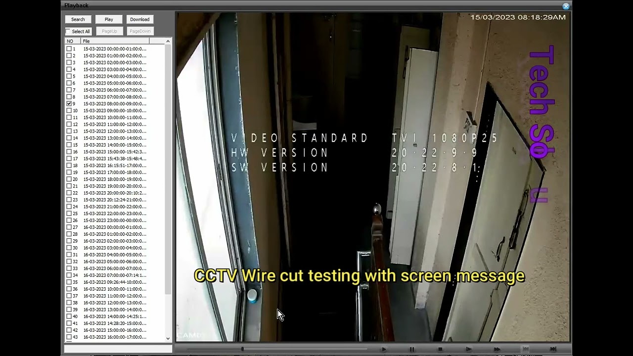 CCTV-Wire Cut testing with three cameras