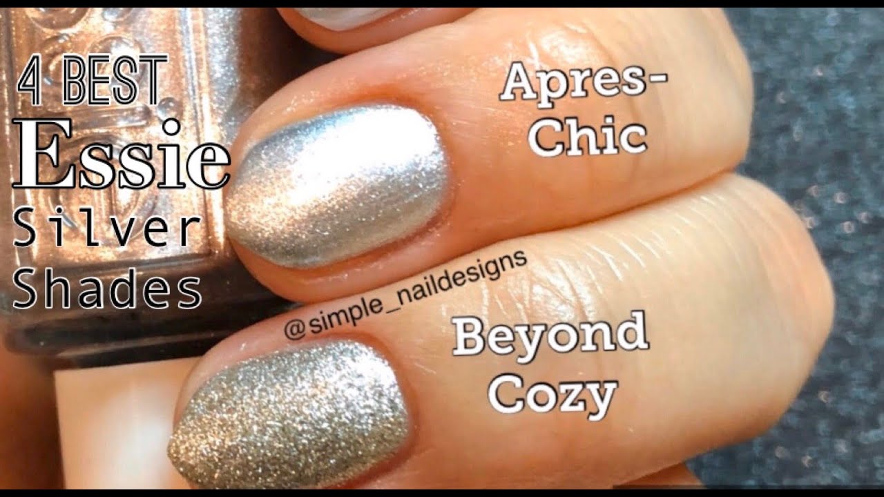4 BEST ESSIE SLIVER GLITTER NAIL POLISH SHADES