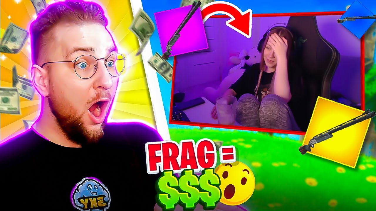 PŁACE STREAMEROM Fortnite za każdego fraga NOWYM ITEMEM!