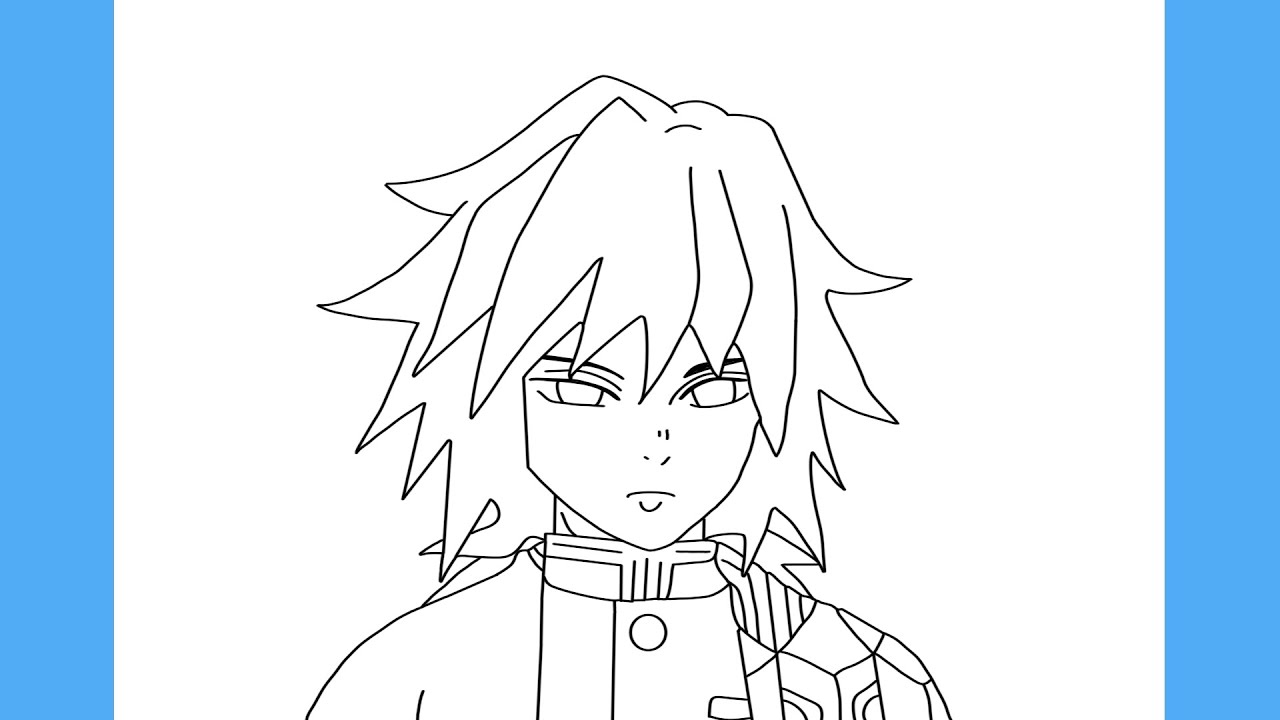COMO DESENHAR O GIYU TOMIOKA (Hashira da Água)- DEMON SLAYER (Kimetsu no Yaiba)