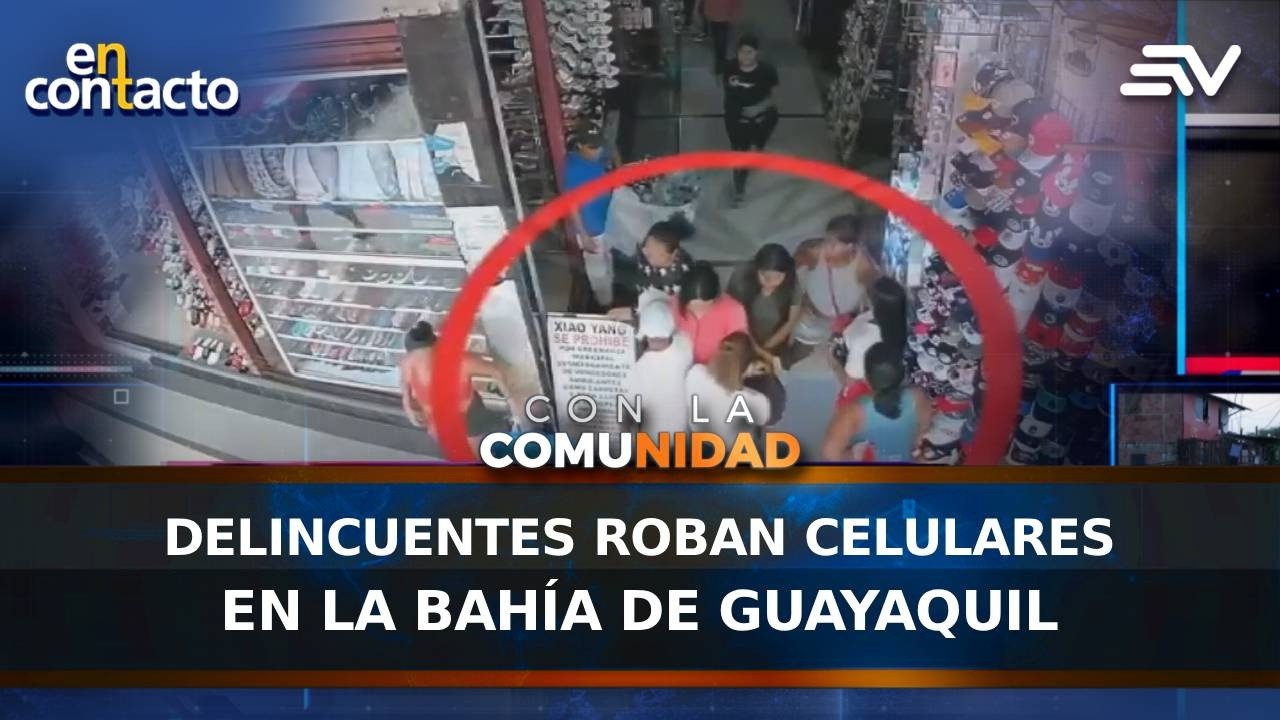 Delincuentes roban celulares en la Bahía de Guayaquil | En Contacto | Ecuavisa