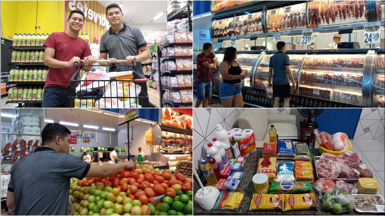 FOMOS AO MERCADO | COMPRAS DO MÊS NO BARATÃO DA CARNE