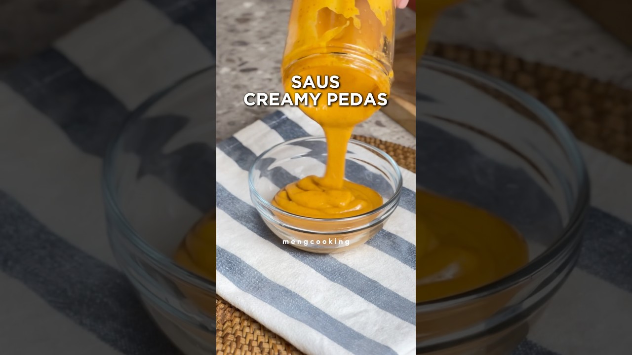 SAUS CREAMY PEDAS CUMA PAKE TELUR REBUS! | @mengcooking #sauscreamypedas #resepsimple #masaksatset