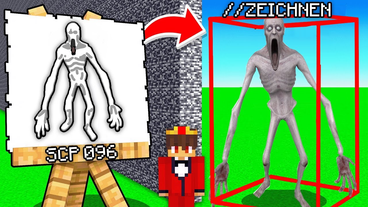 BAU CHALLENGE, aber was ich ZEICHNE wird zum LEBEN! - Minecraft alle SCP KREATUREN! ⛏