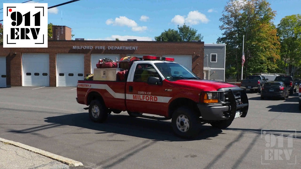 Milford Fire Brush Response | Engine, Forestry, and POVs Responding