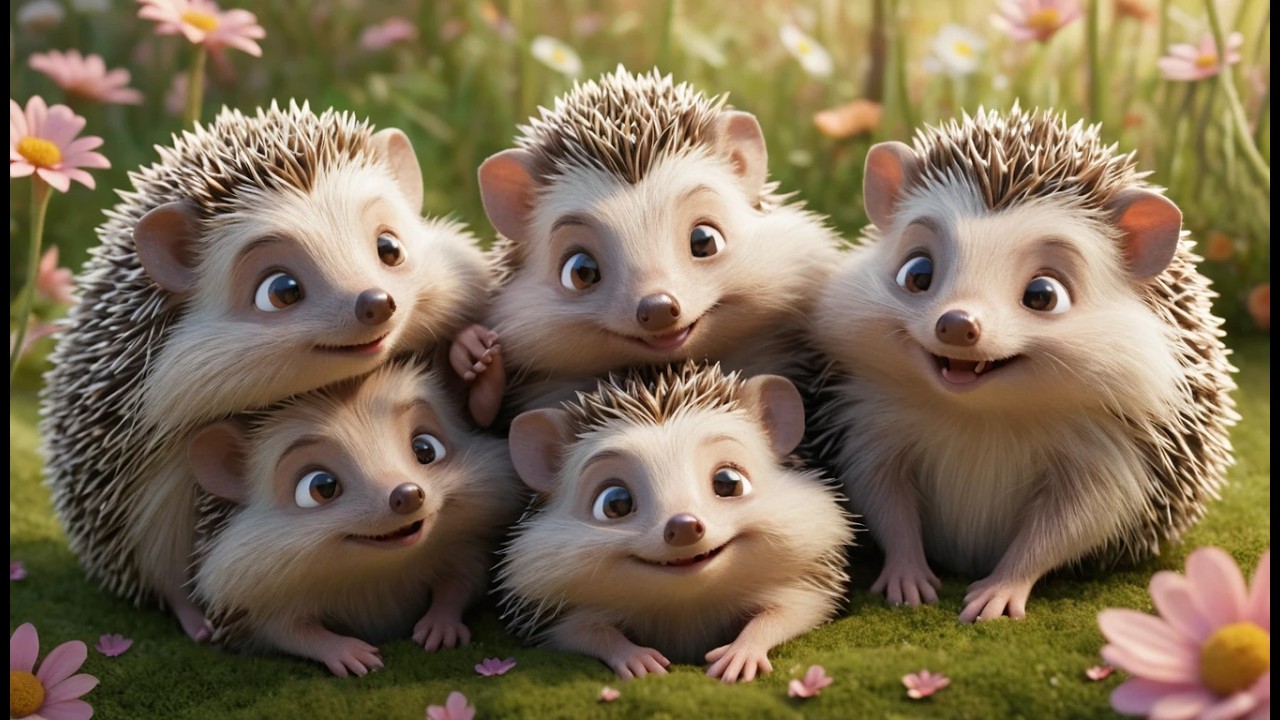 Five Little Hedgehogs Snuggle Snuggle Snuggle | Cozy Forest Song & Bedtime Rhyme