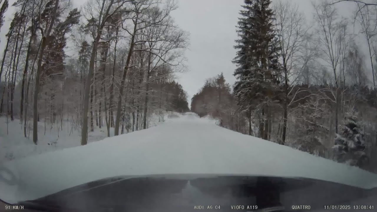 Audi Quattro Snowy Road – Normal Driving