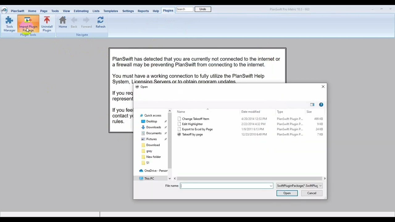 How to install and Uninstall Plugins for planswift