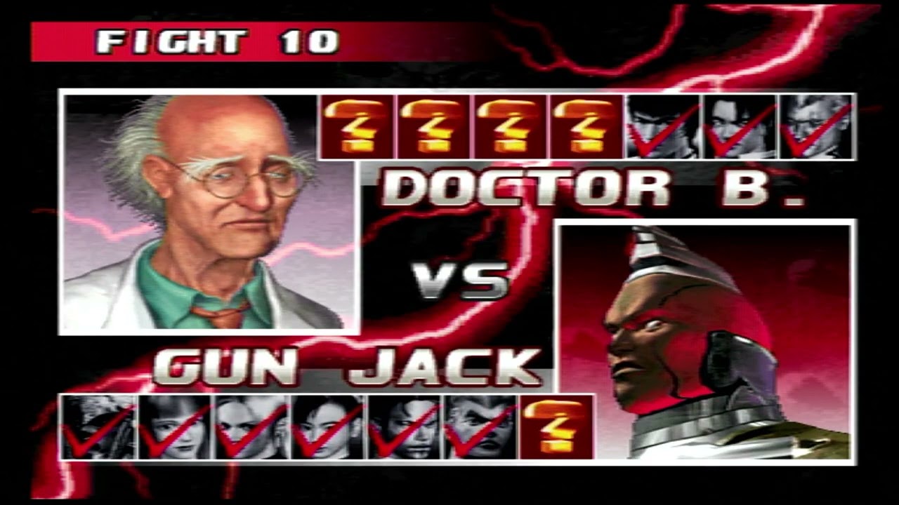 Tekken 3(PS1)-Team Battle Mode Gameplay 134