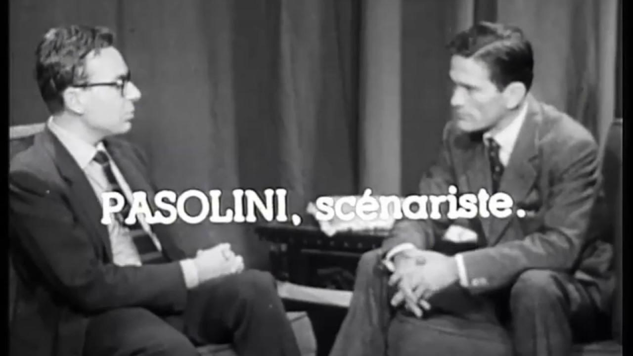 Pasolini discussing his collaboration with Federico Fellini