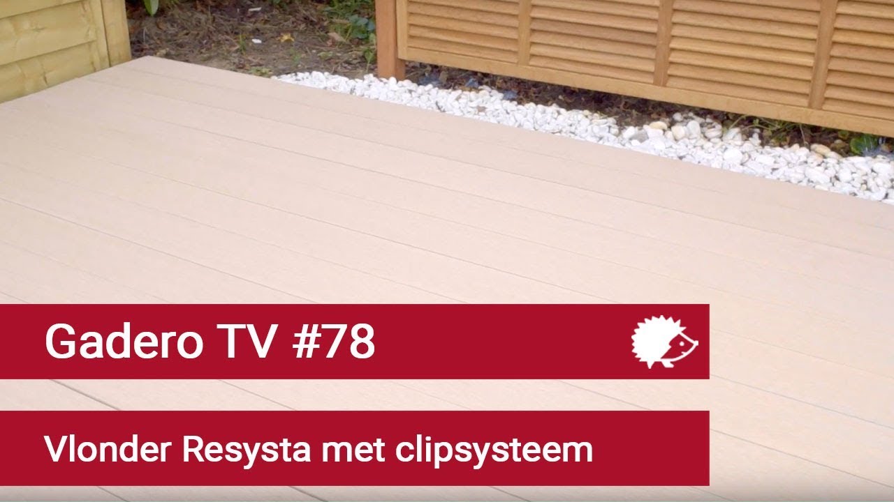 #78 Vlonder aanleggen Resysta - Blinde bevestiging met clips