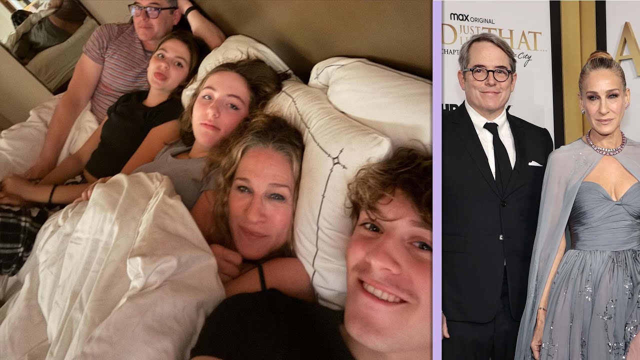 Sarah Jessica Parker Smiles for RARE Moment With All 3 Kids