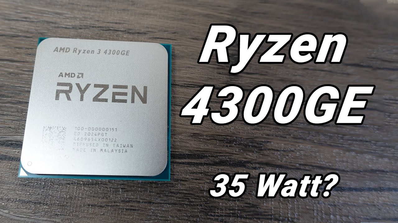Ryzen 4300GE - Quick look at average power consumption