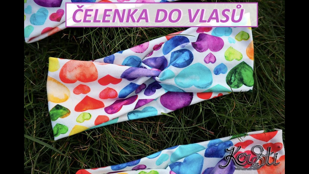 Jak ušít čelenku do vlasů. DIY. Headband