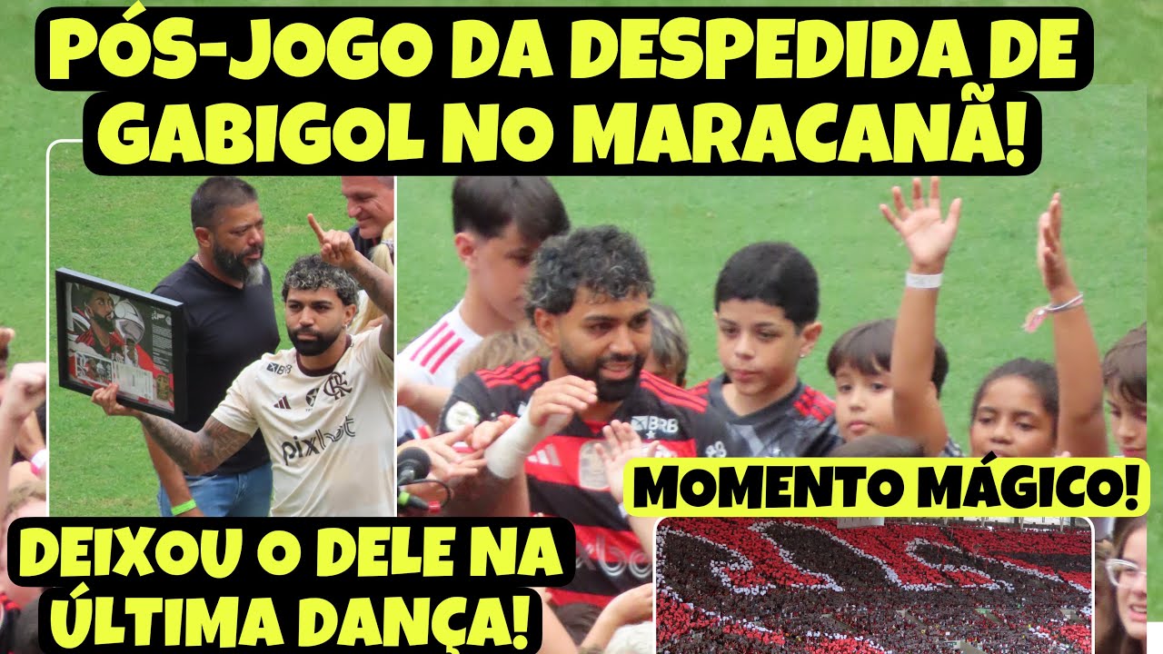 PÓS-DESPEDIDA DE GABIGOL NO MARACANÃ! TORCIDA SE EMOCIONA! MOSAICO E TODOS OS BASTIDORES! CAP CAIU!