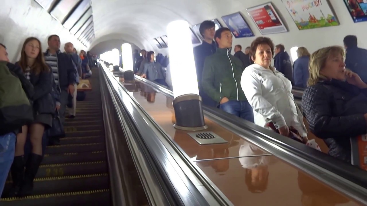 Another ride on the metro in Moscow, Russia  Москва, Россия