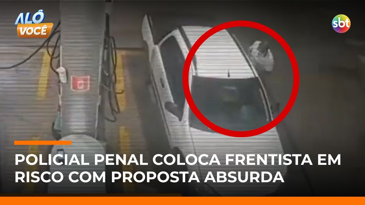 “Vamos trocar tiros”, afirma policial penal ao propor troca de tiros com frentista | #AloVoce