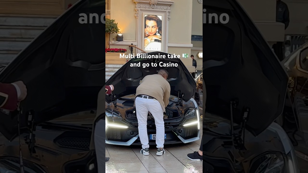Multi Billionaire takes money to play at the casino #monaco