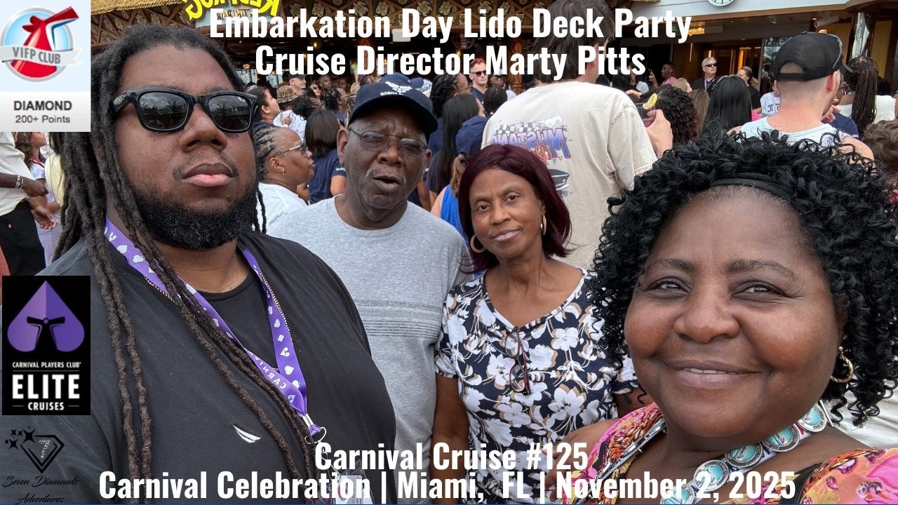 MY 125TH CARNIVAL CRUISE | LIDO DECK PARTY WITH MARTY PITTS | Carnival Celebration | 11/2/25