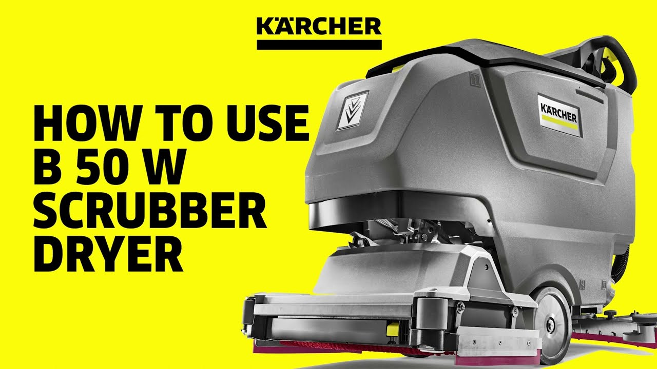 Master Professional Floor Cleaning: Step-by-Step Guide to Using the Kärcher B 50 W Scrubber Dryer