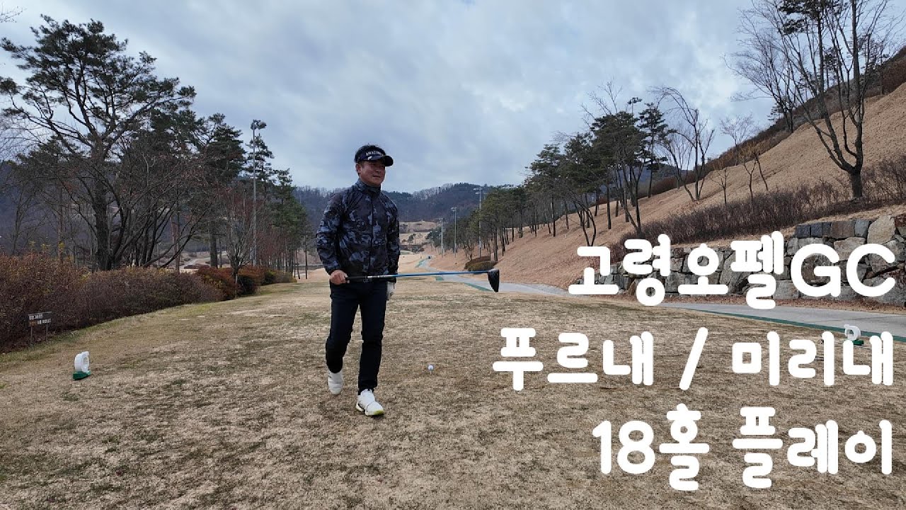 처음 가본 고령오펠GC, 전반 버디 3개… 티샷이 OB 양파...아~