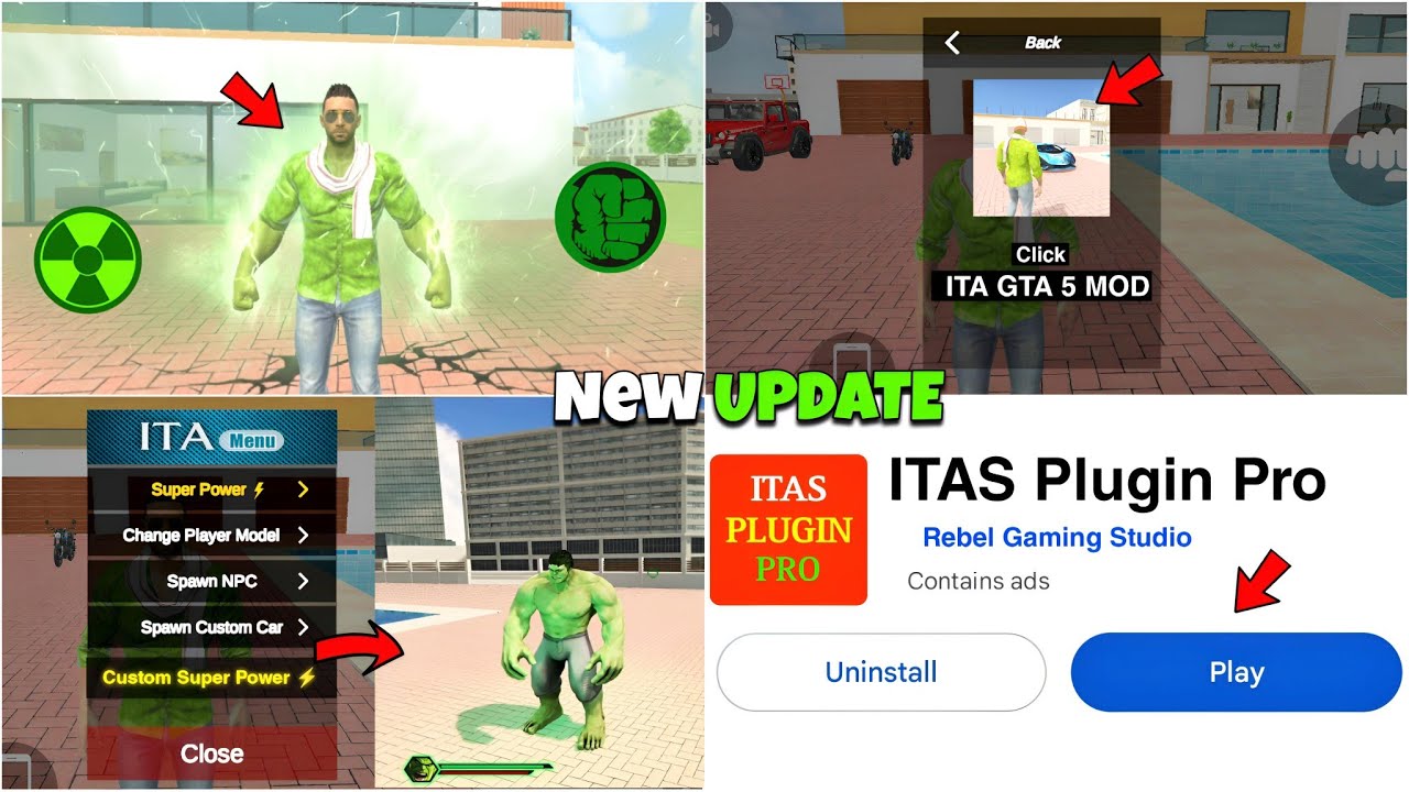 ITAS Plugin Pro + GTA V Mode 🤑 in Indian Theft Auto Simulator | Indian Theft Auto Game New Update