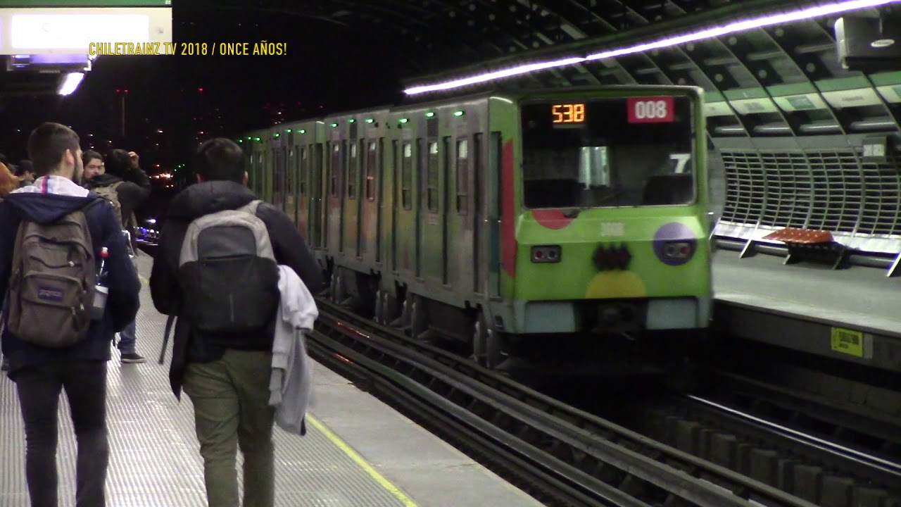 (CHILE) TRENES NS-74 del METRO DE SANTIAGO