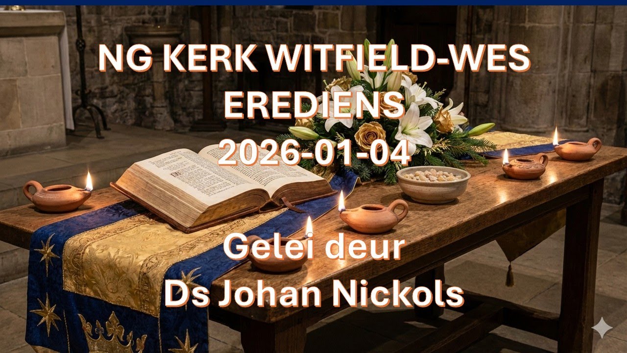 Erediens op 2026-01-04 gelei deur Ds Johan Nickols by die NG Kerk Witfield-Wes