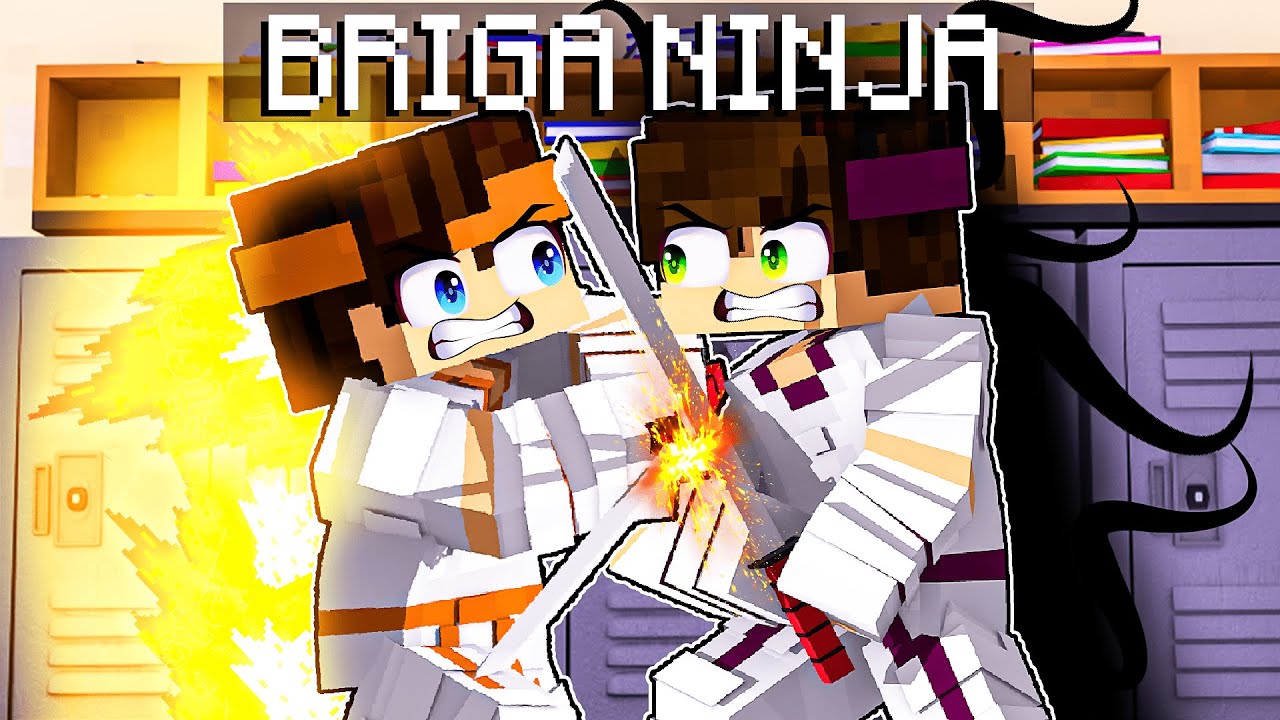 BRIGA de ALUNOS na ESCOLA de NINJAS no Minecraft!