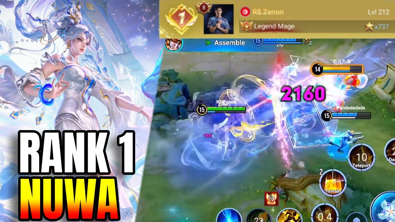 DOMINATING 700 STARS RANK WITH FULL DAMAGE NUWA | Honor of Kings
