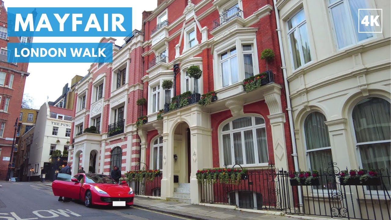 Mayfair walk around exclusive London West End district