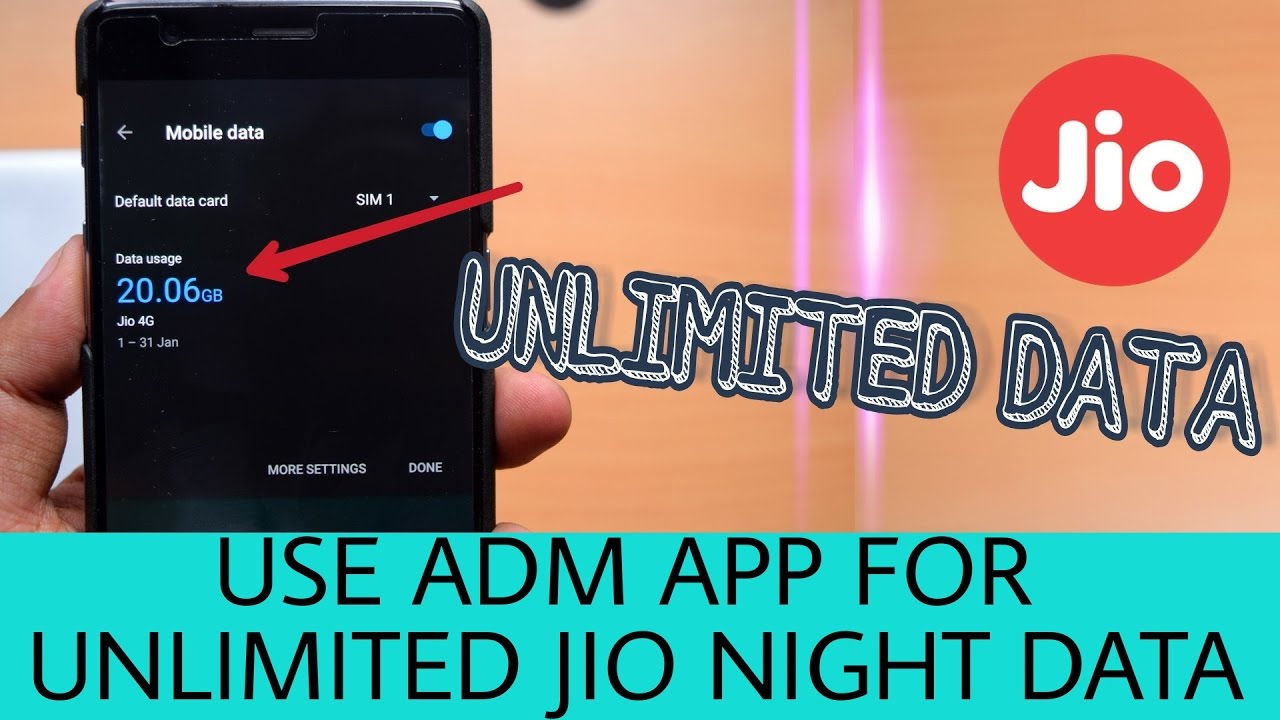 How To Use ADM App For Jio Unlimited Night Data | Problems Resolved
