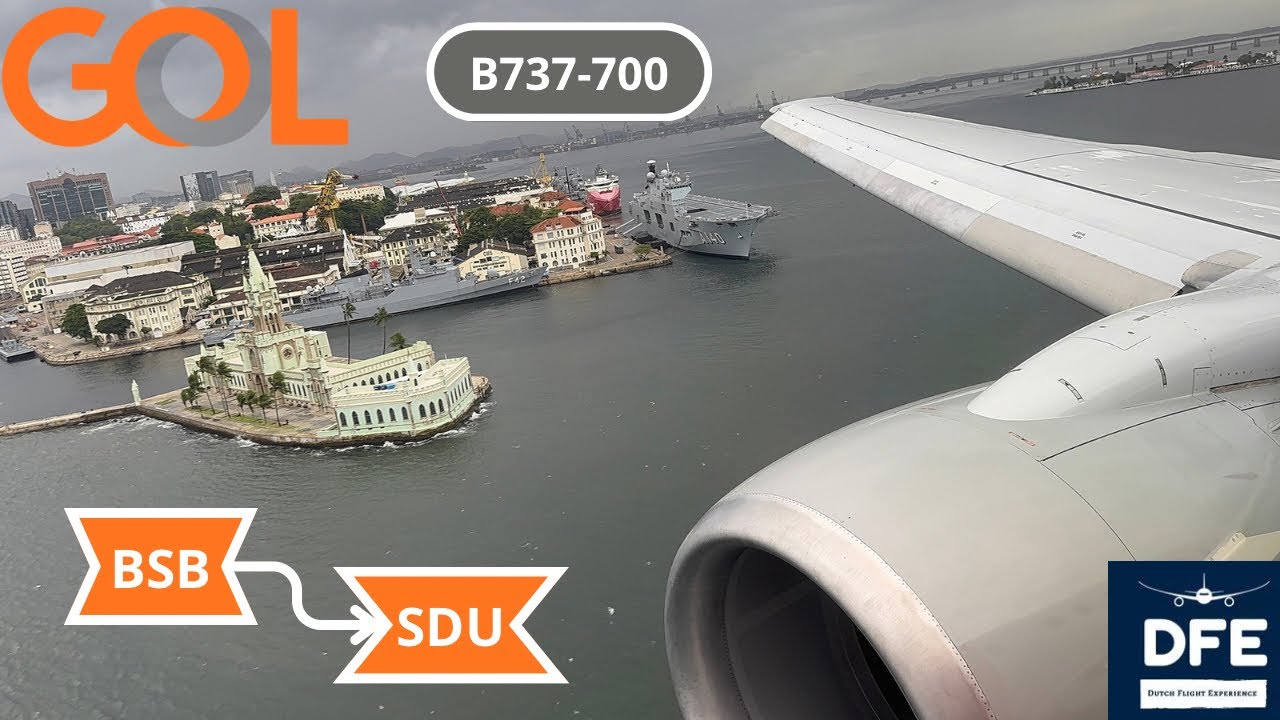 *4K*| Great approach!!! | Brasilia - Santos Dumont | GOL | B737-700