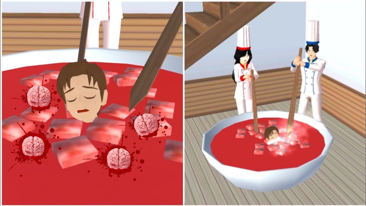 IVAN DI REBUS TUKANG PENJUAL DAGING || Drama Sakura School Simulator