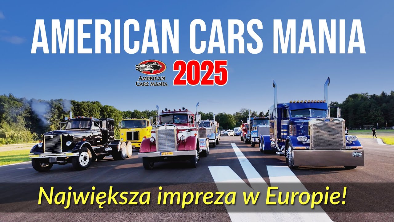 Największy Amerykański Festiwal w Europie American Cars Mania 2025 – Official Movie #cars #katowice