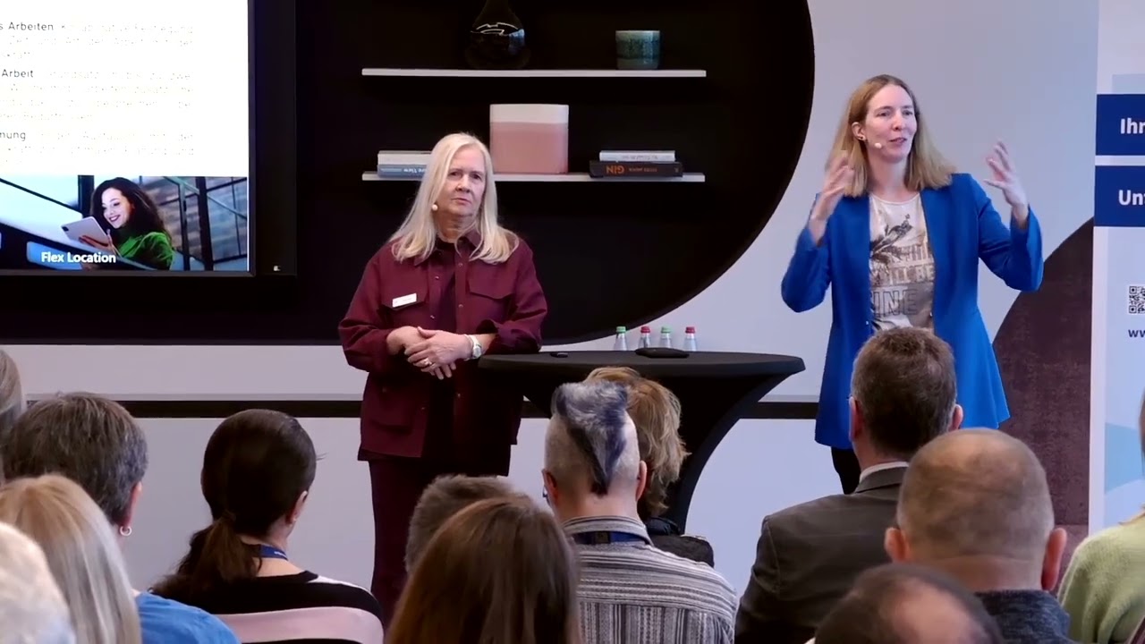 Hybrides Arbeiten bei SAP |  Beate Hinze (SAP) und Dr. Lea Scheidt (SAP) | 12. Forum Büro 2025