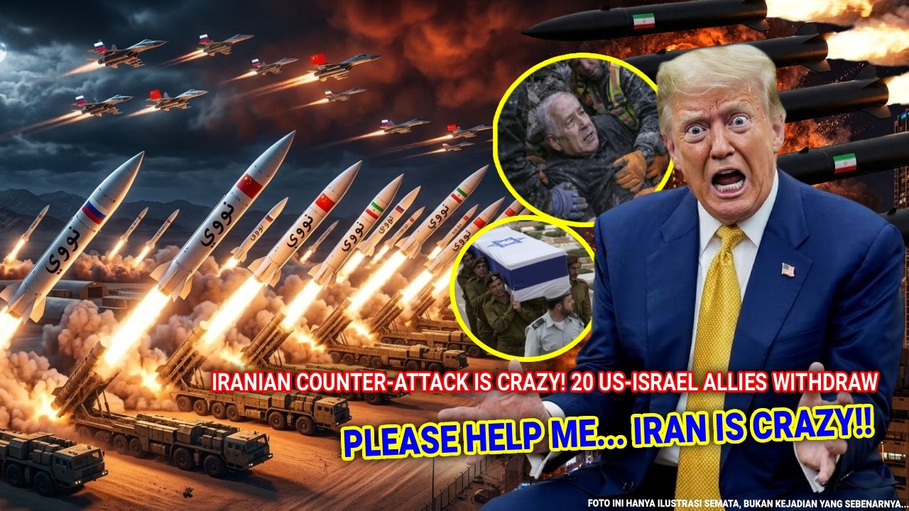 🔴 Tepat Hari Ini Serangan Iran Gila 20 Negara Mundur Bantu AS-Israel !! Trump Panik Tel Aviv Hancur