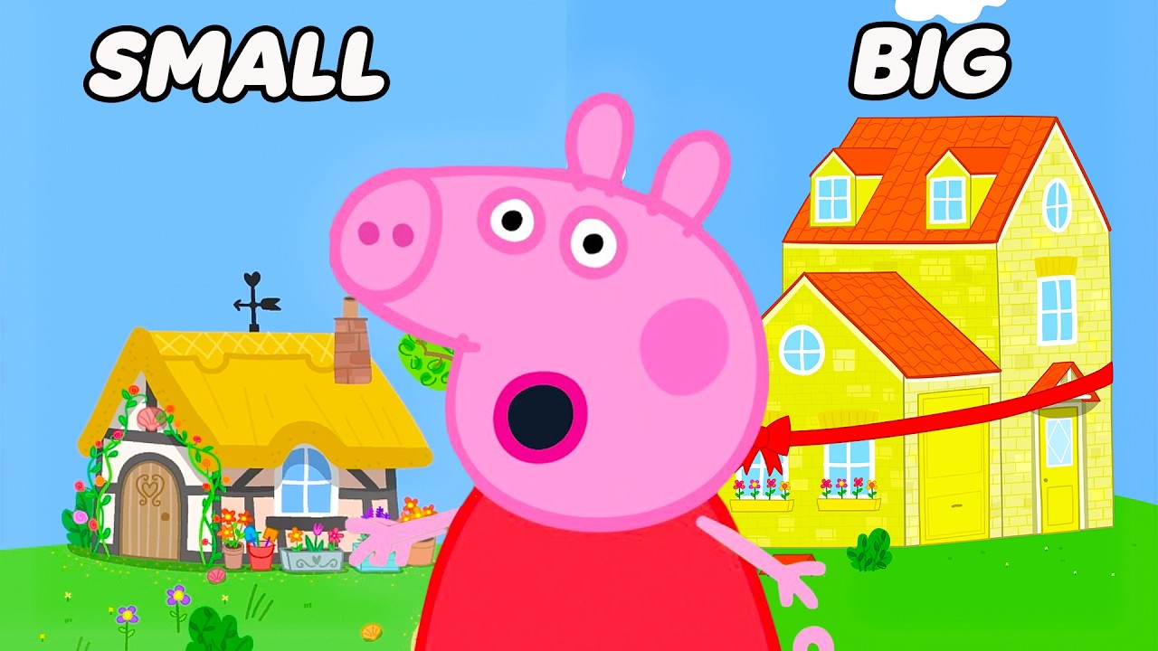 Peppa Pig Visits the SMALLEST House Ever!😲Holiday Adventures | Full Episodes | Cartoon Kids| 22 Mins