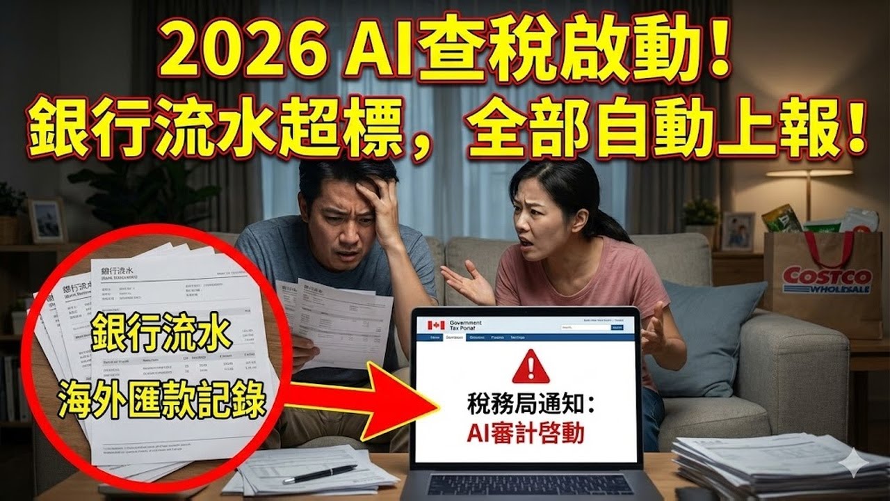 國稅局瘋了？2026啓動“AI查稅”模式！銀行賬戶年流水超過這個數，全部自動上報！