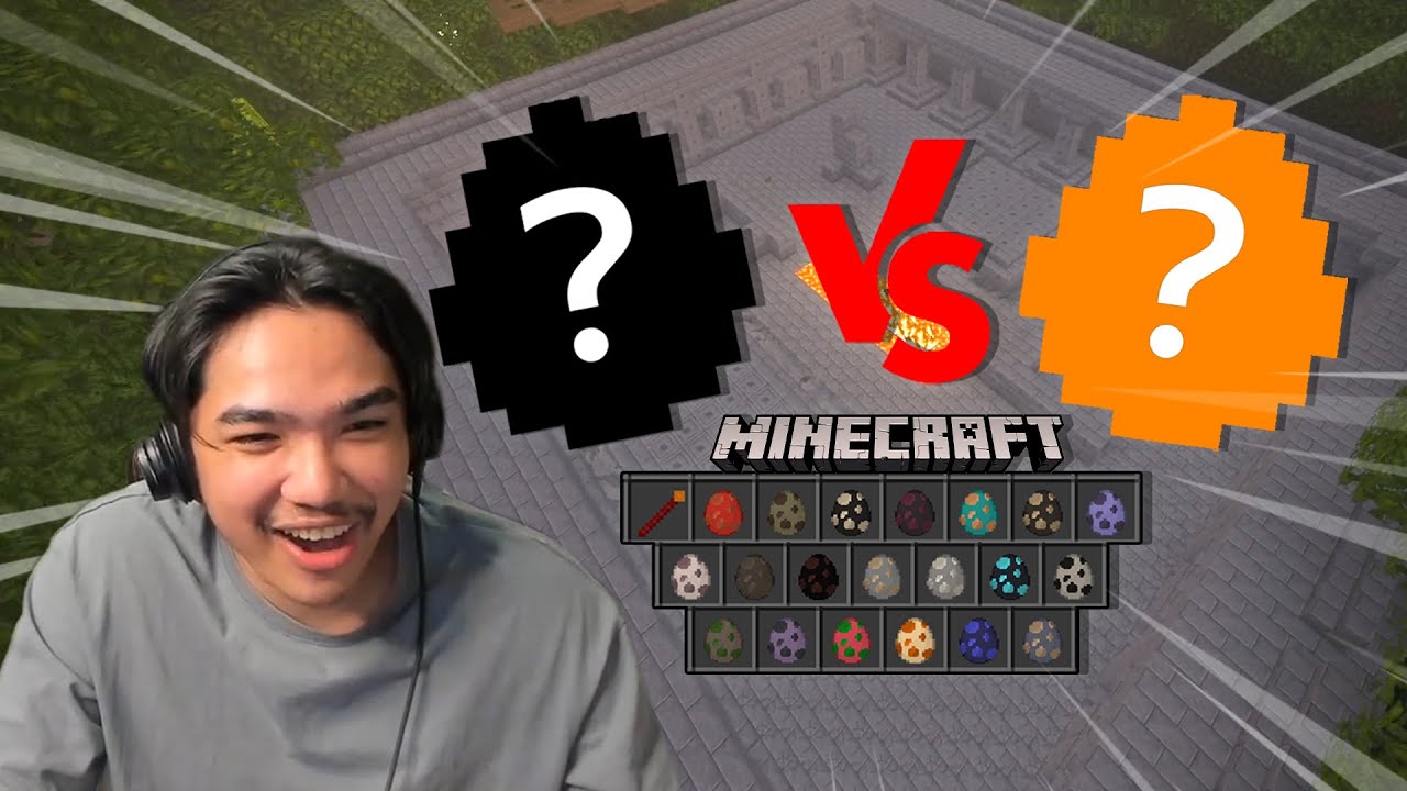 สุ่มเลือกไข่ปริศนามาสู้กัน | Minecraft
