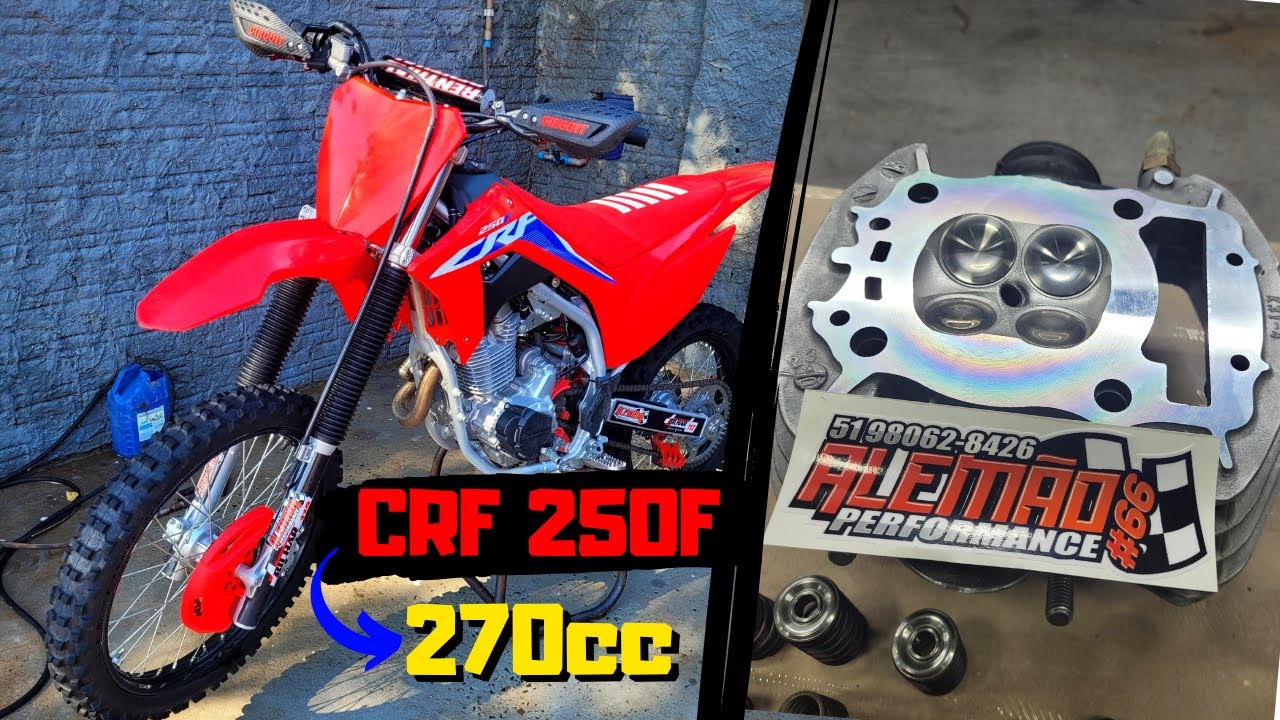 CRF 250F PREPARADA PRA 270cc/74mm - PROJETOS ALEMÃO PERFORMANCE