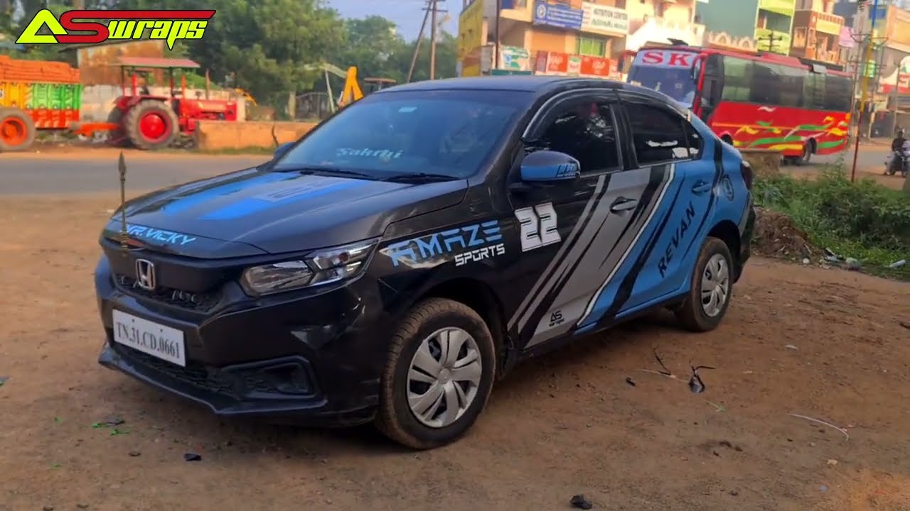Honda Amaze car body stickers..
