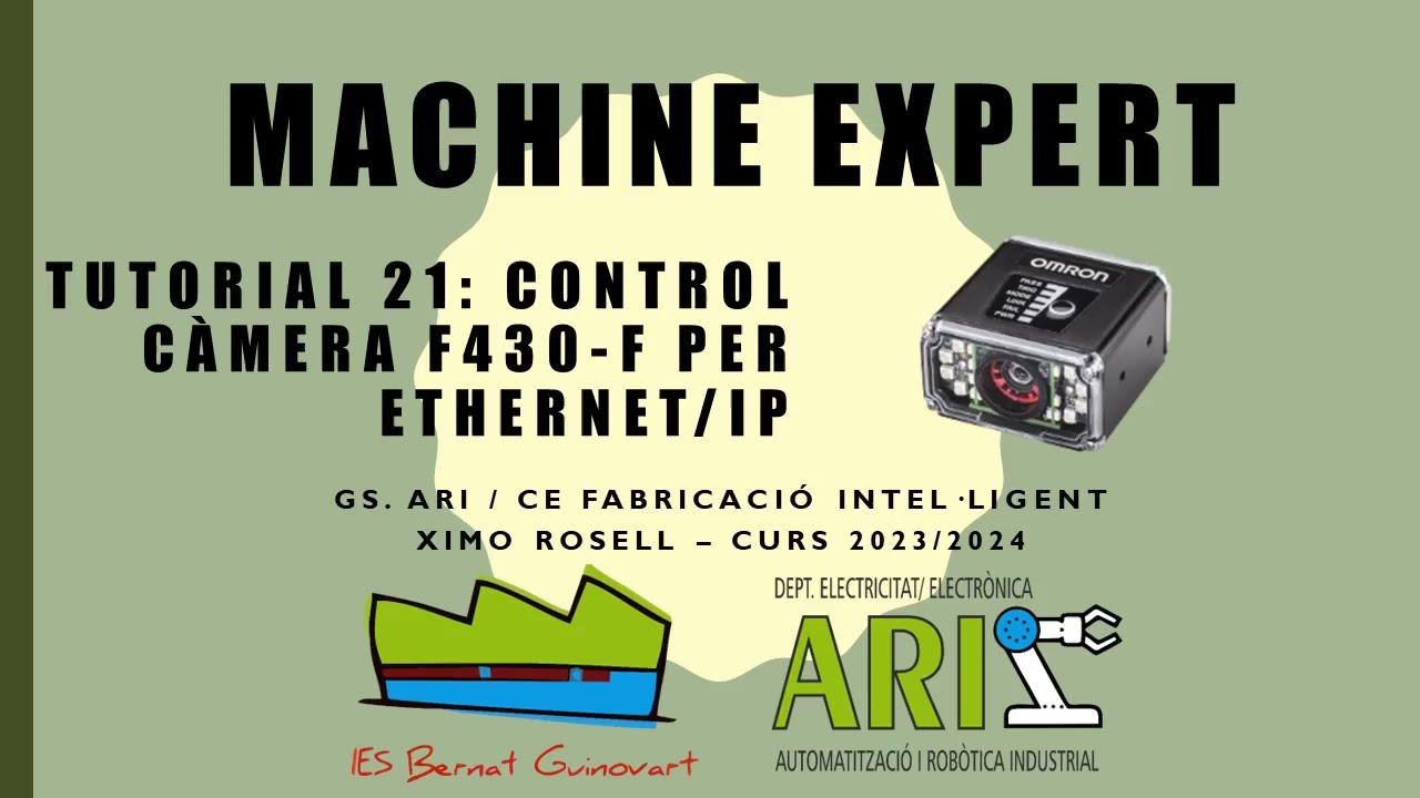Schneider Machine Expert. Tutorial 21. Control càmera Omron F430-F per Ethernet/IP.