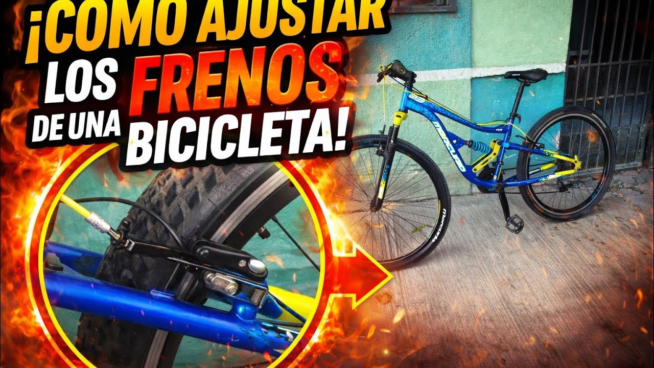 como AJUSTAR los FRENOS de una BICICLETA 😱