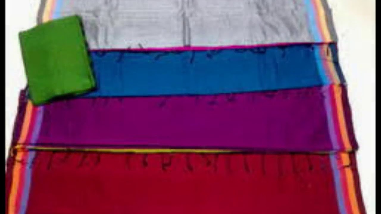 Multi Colour Handloom Cotton Check Sarees