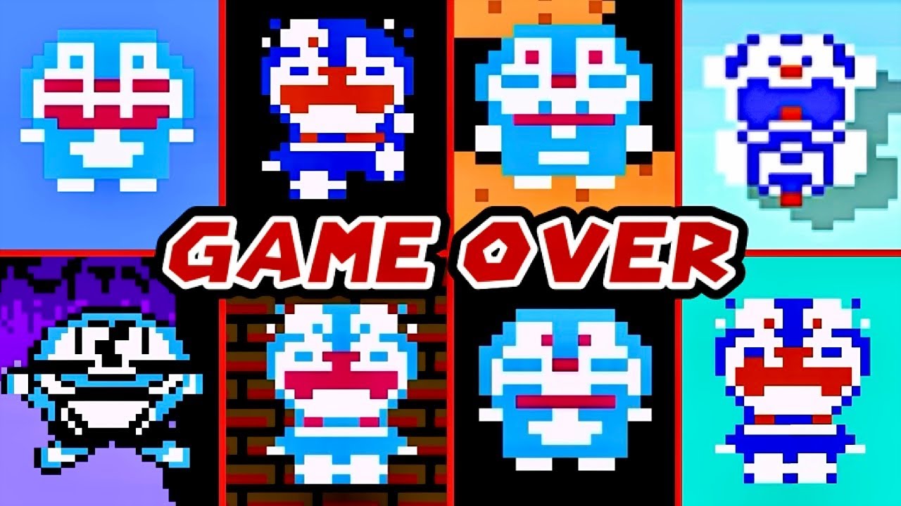 DORAEMON Bootlegs GAME OVER Screens & DEATH ANIMATIONS - 4K