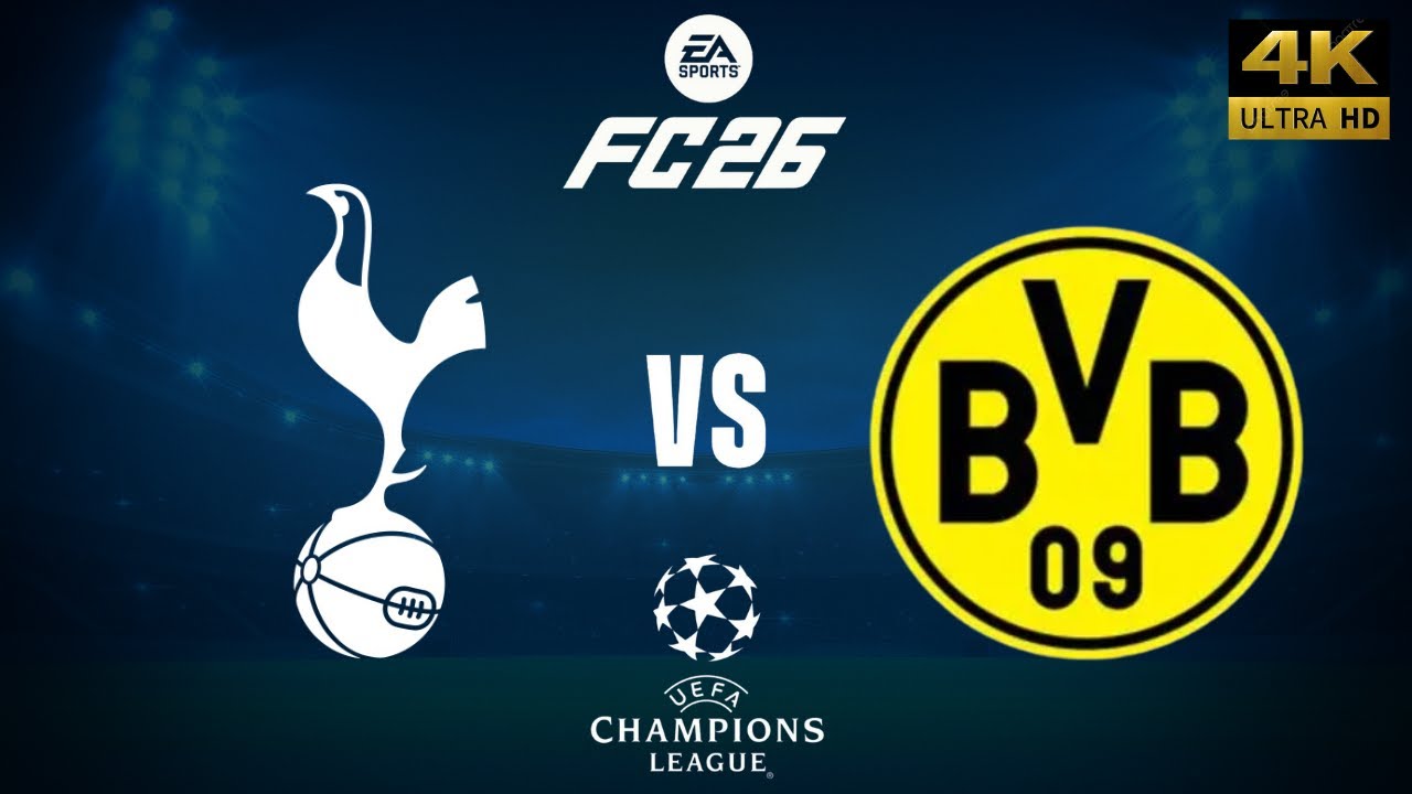 FC 26 - Tottenham vs Borussia Dormuntd - Champions League 25/26 Full Match - PC [4K60]