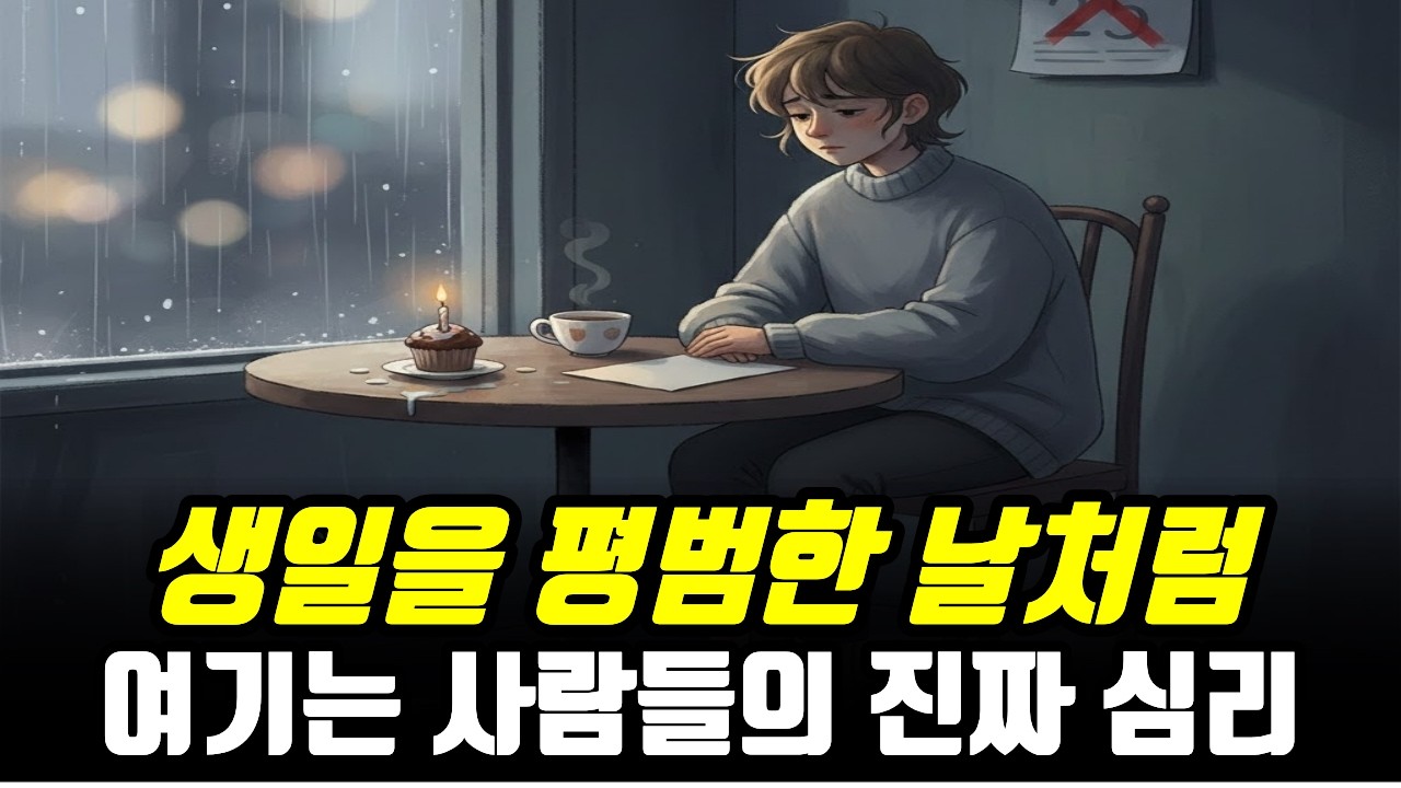 생일을 평범하게 보내는 사람들의 진짜 심리