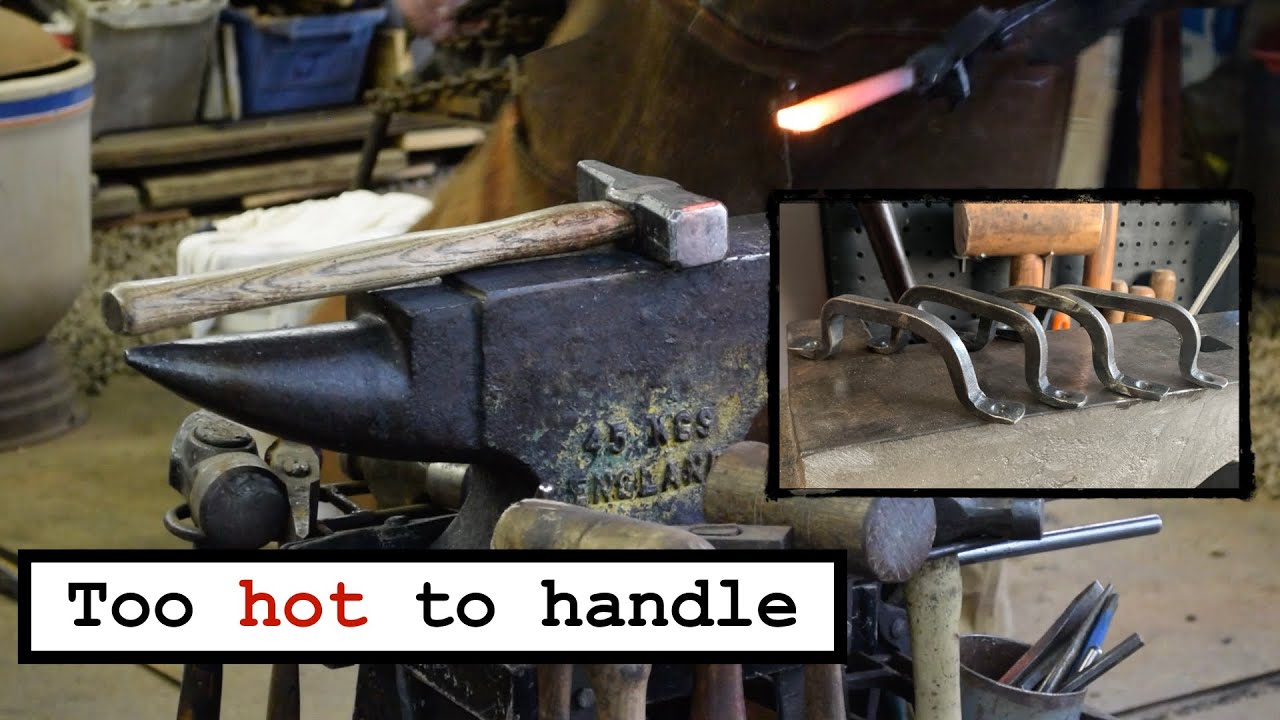 Forging Drawer Handles // Quick Blacksmith Project