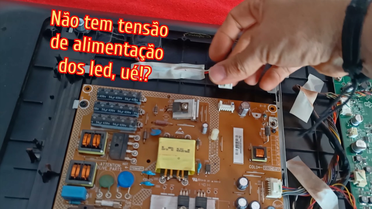 Philips 32 polegadas 32PHG4109 com som e sem imagem, placa fonte sem tensão nos led, será led ou não